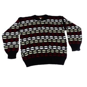 Atlas Textured Chunky knit Coogi Style Grandpa Sweater Made in USA Men's XL